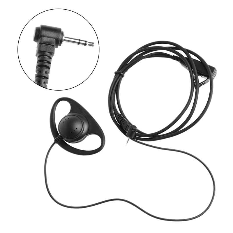 Наушники вкладыши D типа гарнитура с микрофоном PTT для Motorola Talkabout Walkie Talkie 2 5 мм 1 Pin