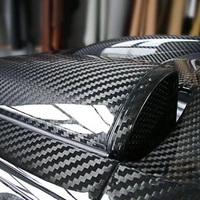 hot sale 80 cool 5d ultra shiny glossy black carbon fiber pvc waterproof car wrap sticker decal car acccessories supplies