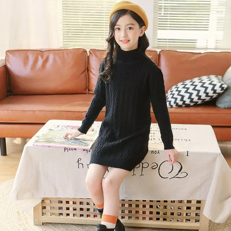 Новинка 2020 года сезон осень-зима детское трикотажное платье для девочек детская