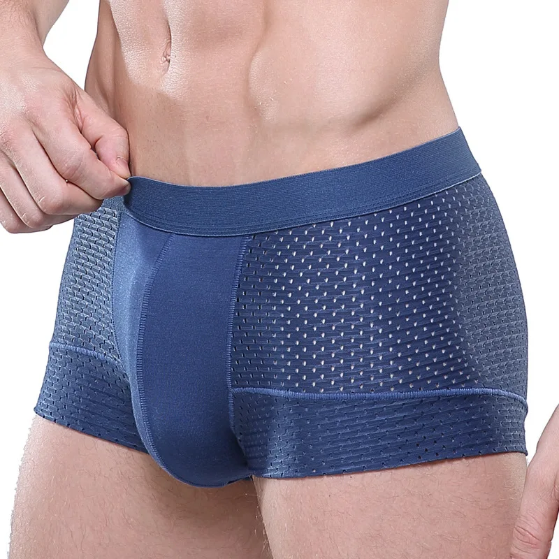 Сексуальное мужское нижнее белье мужские боксеры шорты Cueca трусы дышащее