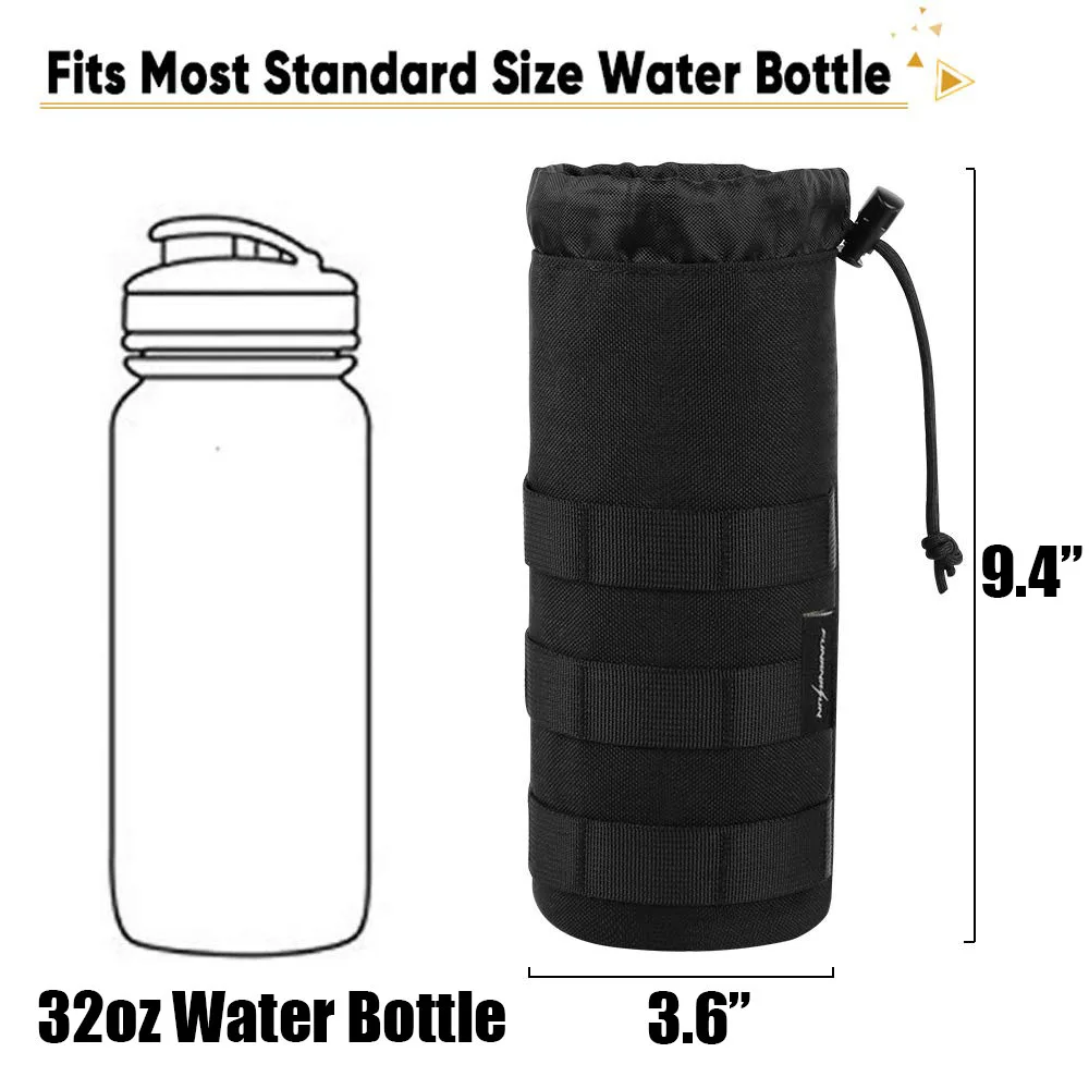 Уличная сумка для бутылки с водой Molle военная выживания тактическая чайника на