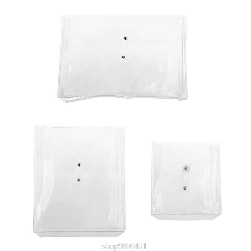 

Multifunctional Transparent PVC Winding Storage Bag File Folder Desk Document Makeup Organizer N11 20 Dropshipping