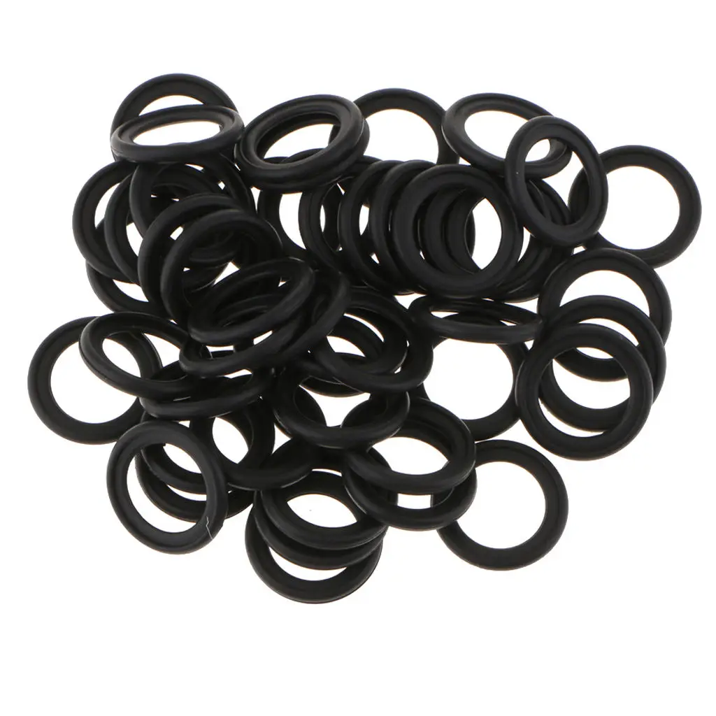 

50 Pcs M14 Rubber Oil Drain Plug Crush Washers Gaskets For Ford F75Z-6734-AA