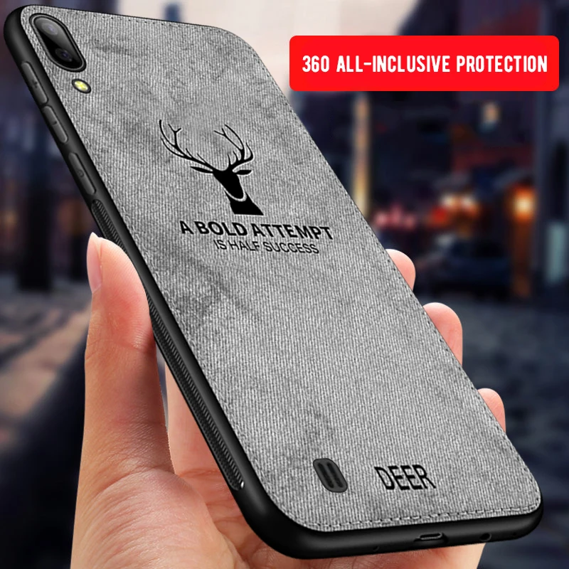 Тканевый чехол для телефона Samsung Galaxy A70 A50 A30 M30 M20 M10 S10 S9 S8 Plus A7 A9 2018 Мягкий