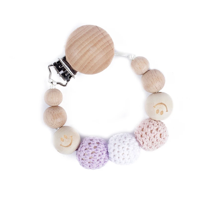 

Infant Pacifier Teether Toy Cartoon Wooden Bracket New Baby Pacifier Clip Chain Dummy Holder Nipples Children Pacifier Clips