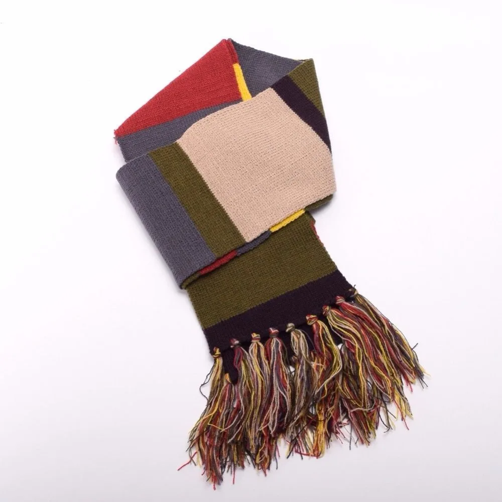 Доктор Кто 4 й доктор трикотаж 6 футов длинные толстые теплые мягкие вязаные