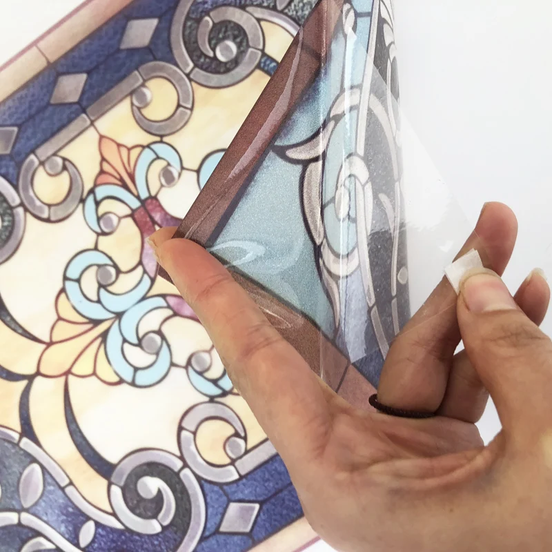 Оконные пленки по индивидуальному размеру винтажная прозрачная самоклеящаяся