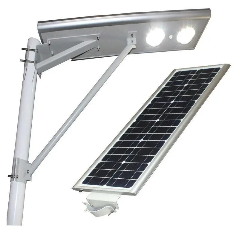

Complete aluminium ip66 5000lm led solar power 50w led street auto outdoor solar led street light