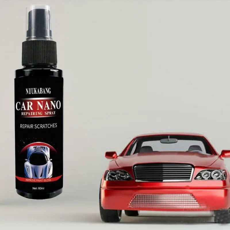 

60ml 9H Liquid Glass Car Anti-scratch Spray Crystal Plating Liquid Hydrophobic Polish Paint Wax Car Scratch Repair Nano Spray
