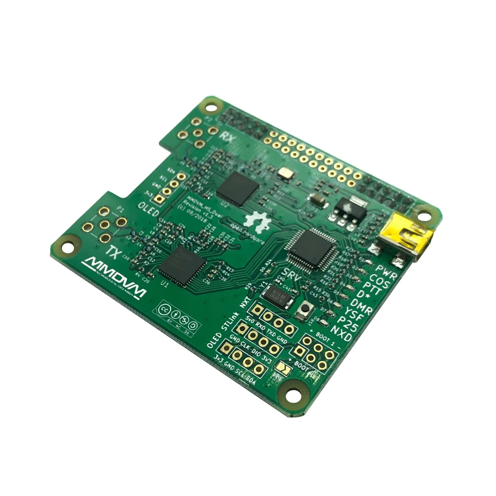 Дуплексная плата точки доступа V1.3 MMDVM HS Dual Hat и 2 антенны с поддержкой P25 DMR YSF NXDN для