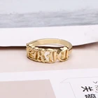 DOREMI 3D персонализированное кольцо с именем и бриллиантом  Персонализированное кольцо с цифрами  Хип-хоп  Подарок  Изготовление на заказ  Рождественский подарок