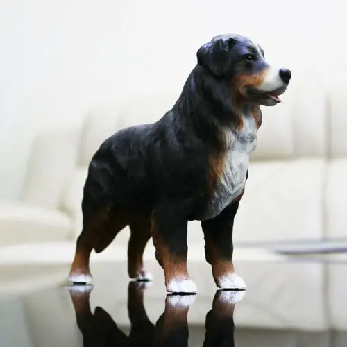 JJM Бернская горная собака модель тростника животное декоративная игрушка