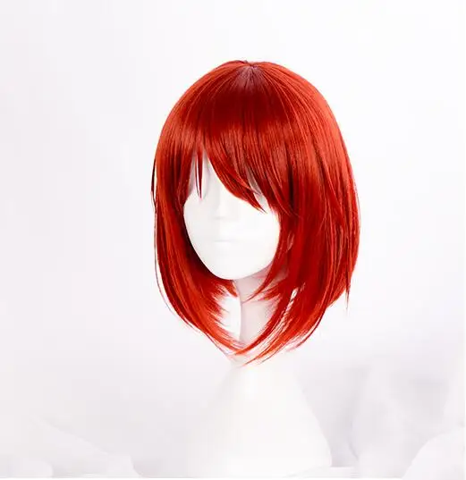 Mahoutsukai No Yome Hatori Chise короткий оранжевый красный термостойкий косплей костюм парик +