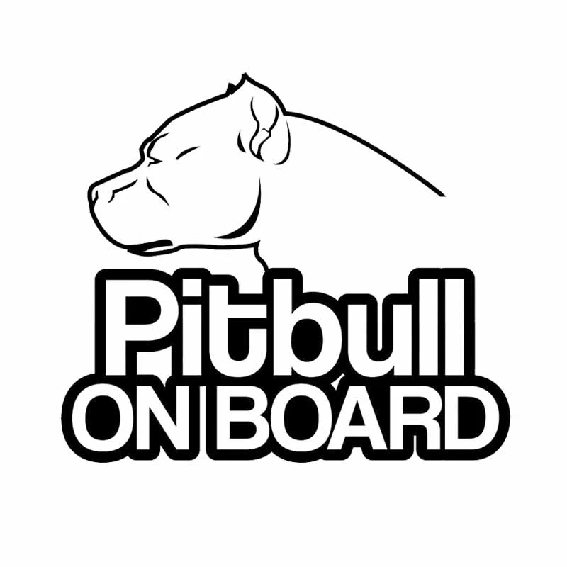 Dawasaru Pitbull on Board предупреждающая наклейка для собаки Водонепроницаемая ноутбука