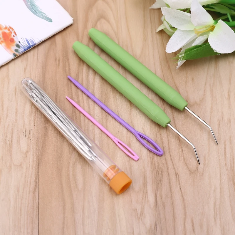 Швейные поделок набор игл для Вязание крючком крючок ткацкого станка Пластик