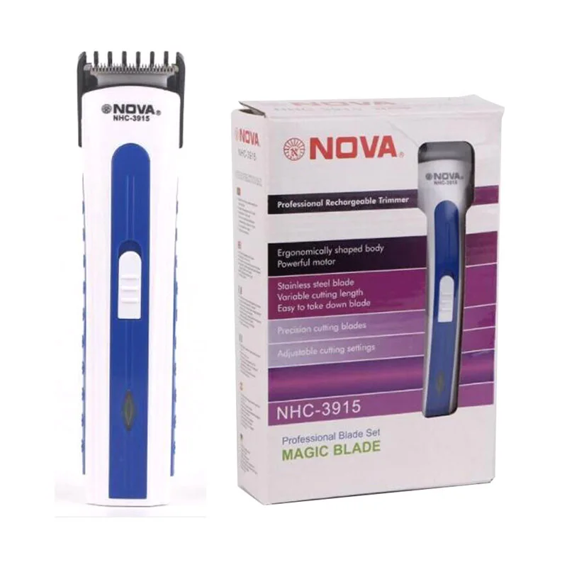 

NOVA NHC-3915 Professional Electric Hair Trimmer Beard Shaver Razor Rechargeable Hair Clipper Grooming 220V EU Plug or Battery