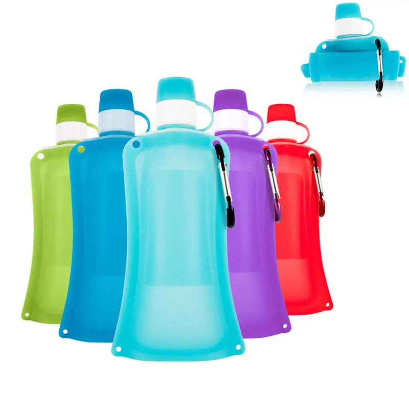 

Foldable Sports Water Bottle Portable Drinking Bottle Folding Bottle Cup Collapsible Drinkware BPA Free