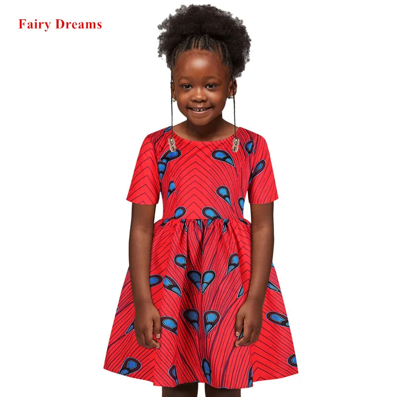 Милое Платье традиционная африканская одежда для девочек платья Дашики Анкары