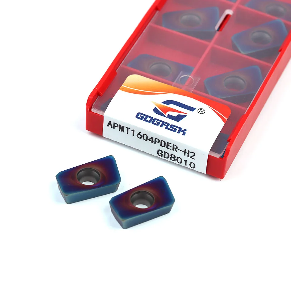 

APMT1135PDER APMT1604PDER M2 H2 high quality colorful nano blue high hardness carbide tool hardened steel tool milling cutter