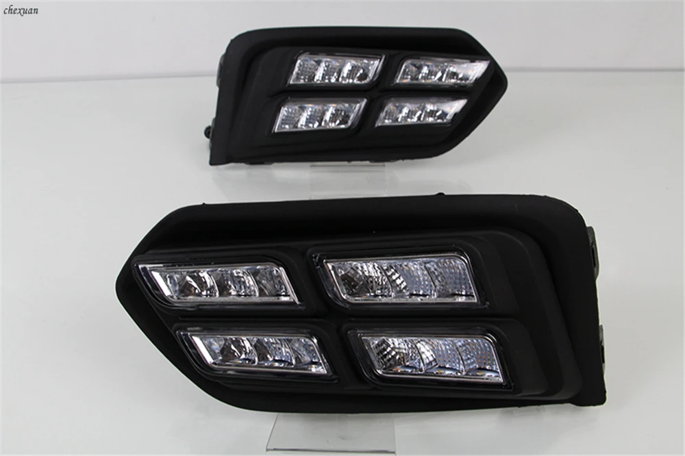 CSCSNL 1 комплект для Honda City 2017 2018 2019 DRL Вождения освещают светильник с желтым сигнал