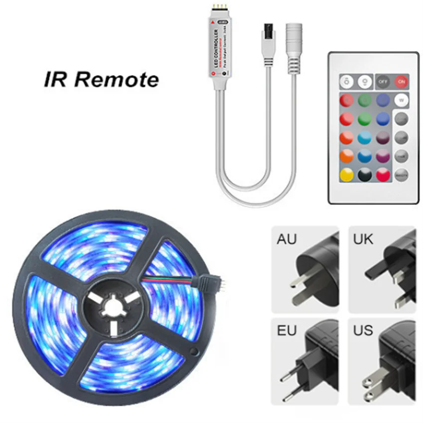 

60 lights 2835 waterproof and non-waterproof IP20 IP65 RGB light strip 12V 5m 10m led light strip flexible background light