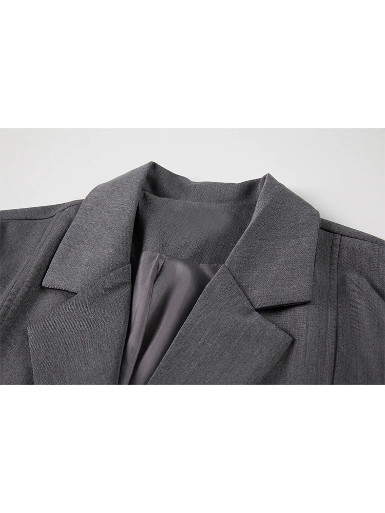 Women's Vintage Blazer Loose Preppy Style Sweet Fashion Female Suit Jacket Single Breasted Long Sleeve Lapel All-match Outwear |
