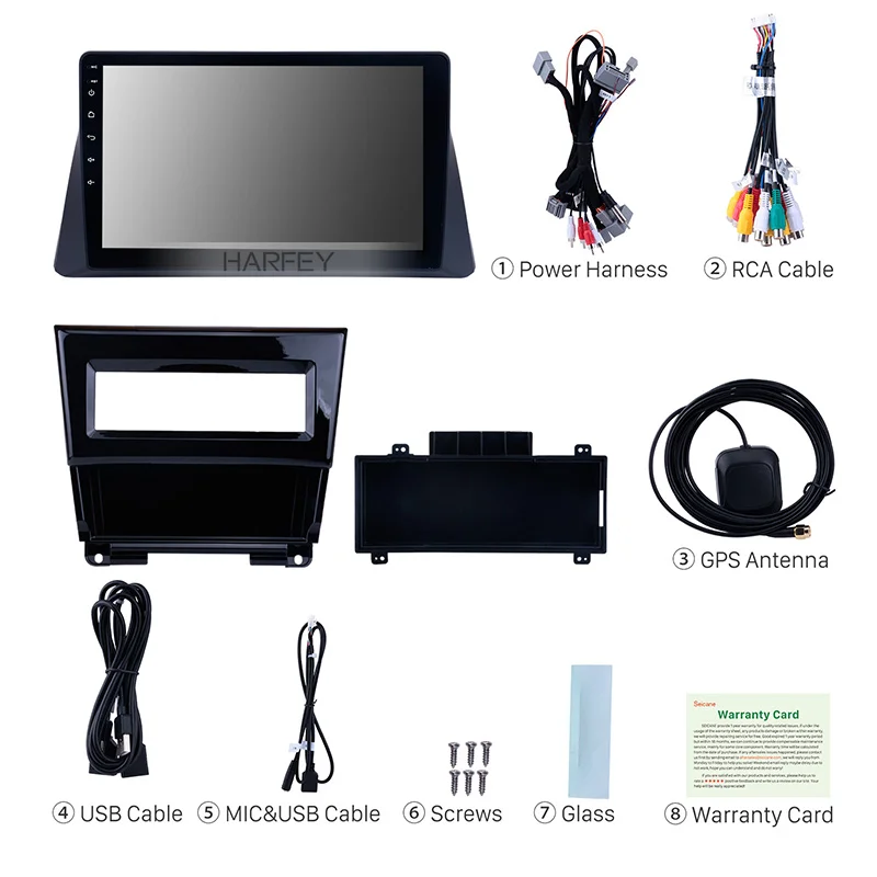 Автомагнитола Harfey для Honda Accord 10 1 дюйма с GPS Android 0 Bluetooth Wi Fi 4G 8 2008 2009 2010