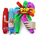 Новинка 2021, мини-игрушка-антистресс в виде поп-трубки, игрушка цветная сверхмощная для строительства, обучающие игрушки для снятия стресса и аутизма