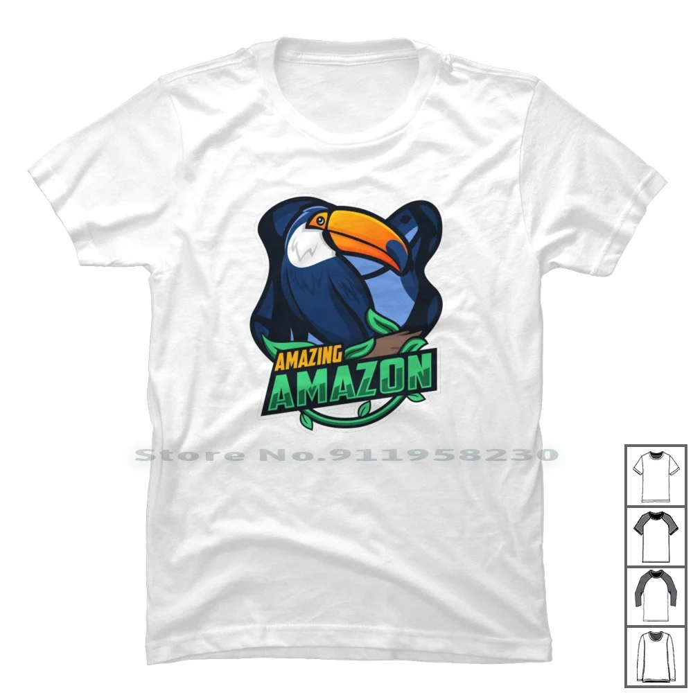 

Toucan Bird T Shirt 100% Cotton Cartoon Movie Comic Tage Game Bird Age To Ny Me Am