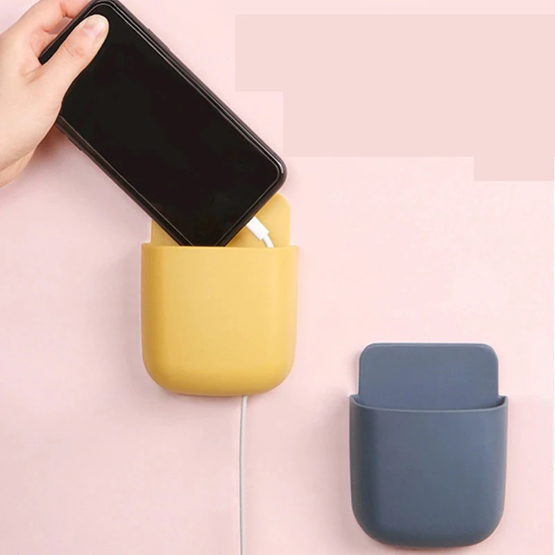 

Wall-Mounted Storage Box Remote Control Storage Box Air Conditioning Remote Control TV Storage Box Phone Holder