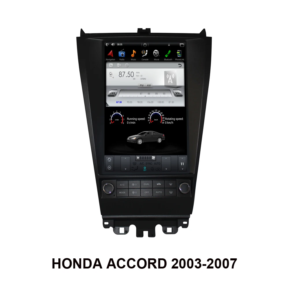 Android 9 0 аудио вертикальный экран Тесла стиль Автомобильный GPS-навигатор для HONDA