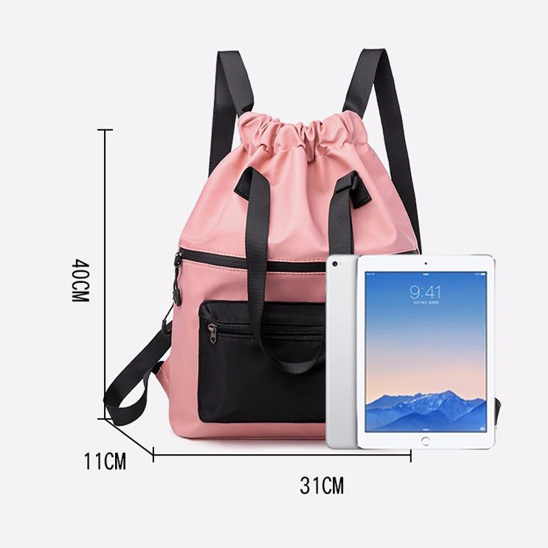 Женский водонепроницаемый легкий рюкзак на шнурке с принтом|Спортивные сумки| |