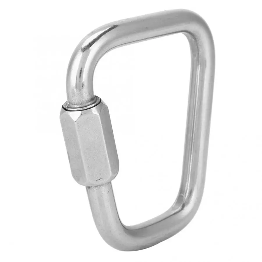 Прочный замок из нержавеющей стали Открытый быстрый карабин подвесной крюк