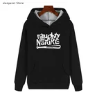 Толстовка Naughty By Nature для мужчин и женщин, флисовый свитшот в стиле хип-хоп, рэп, скейтбординга, музыкальная группа, черные хлопковые пуловеры