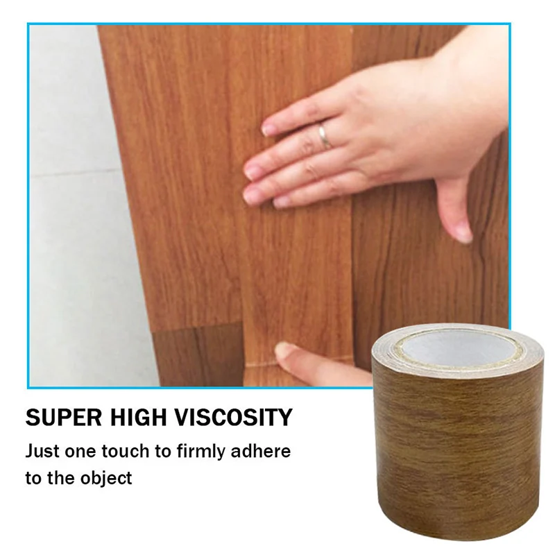 

5.7x457cm Wood Plank Self Adhesive Wallpapers Waterproof Wood Grain Floor PVC Wall Stickers for DIY Home Decoration Dropshipp