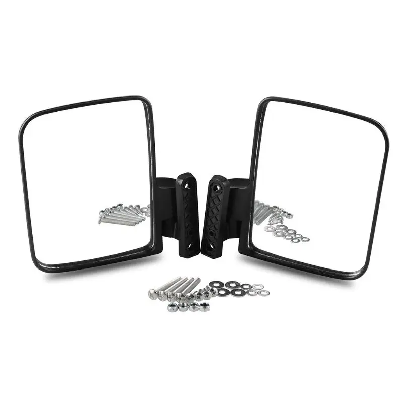 

Golf Cart Rear View Mirrors Side Border Fits Club Car Leisure Style Accessories Exterior Parts Practical Durable A Pair