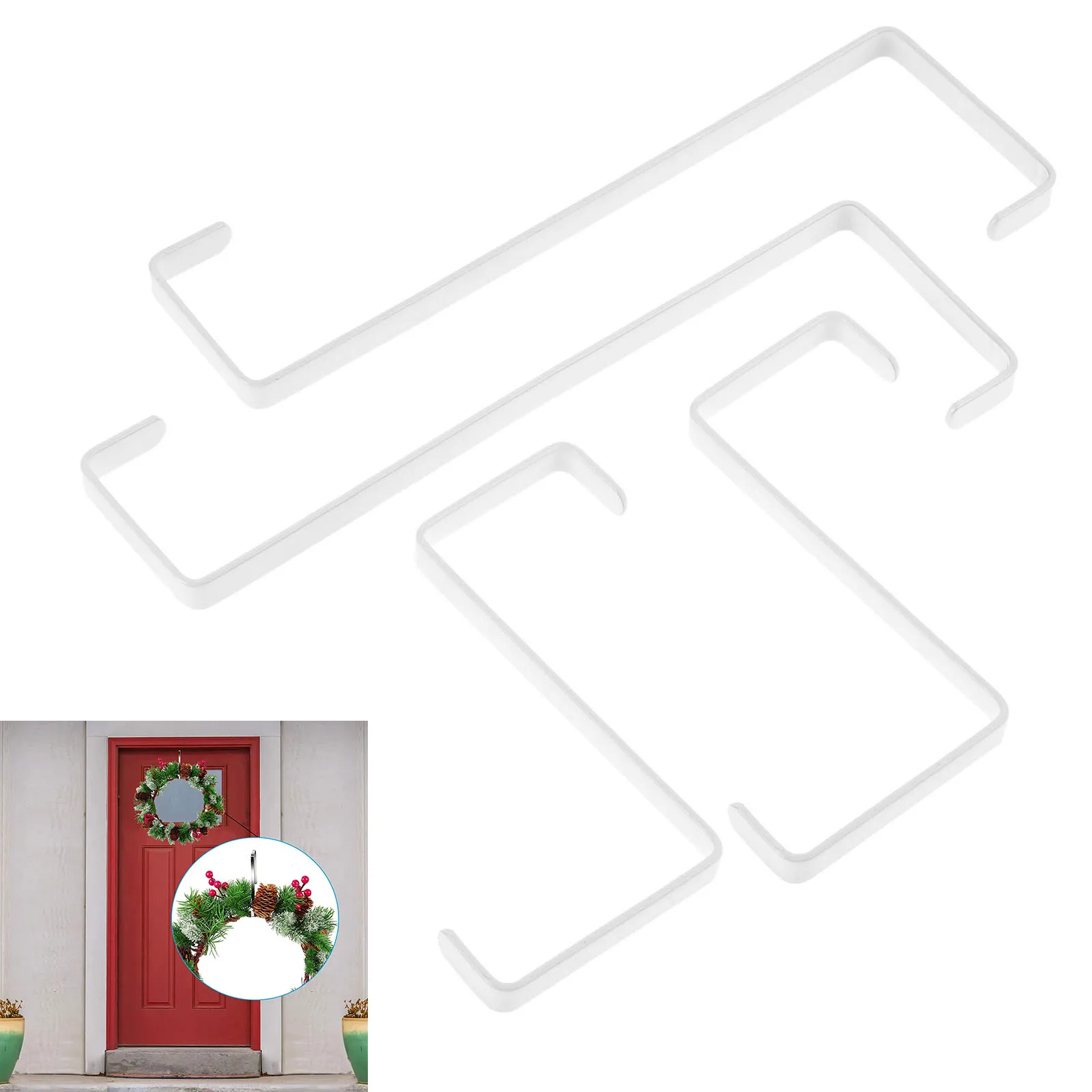 

10Pcs 89mm/155mm Z- Shaped Over The Door Hooks Clothing Hats Coats Bags Hanging Hooks For Bathroom Bedroom