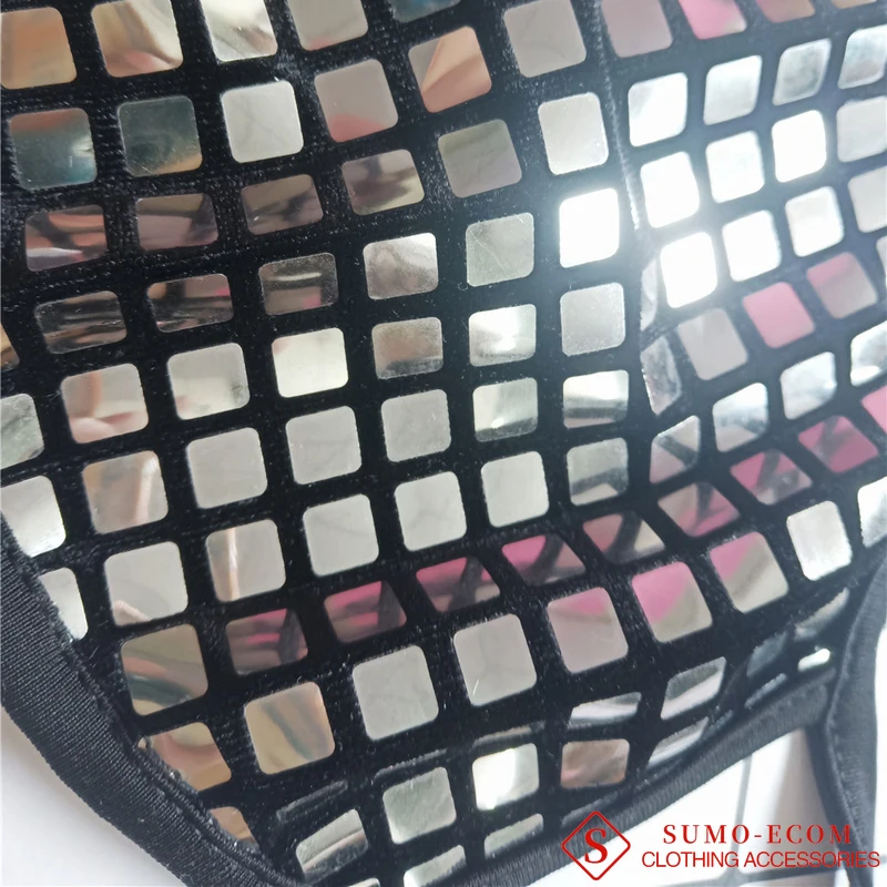 

Halloween Masquerade Xotton Mask Fashion Reusable Rhinestone Music Festival Mask Jewelry for Lady and Girl Outdoor Mouth Mask