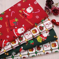 christmas sewing fabrics decorative cloth 5pcs patchwork xmas series cotton fabric printed cloth diy handmade accessory