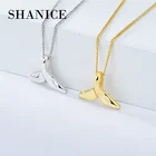 Женское Ожерелье SHANICE из серебра 925 пробы с гладким концом Кита