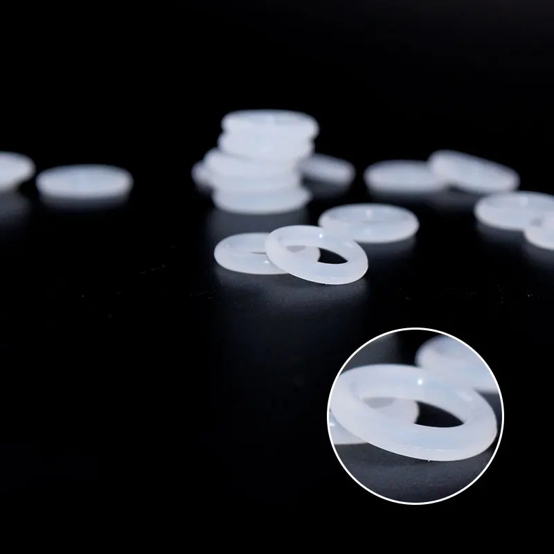 Белое резиновое кольцо из силикона/VMQ уплотнительное толщина 2 мм 5/6/7/8/9/10/11/12/13/14 ~ 28