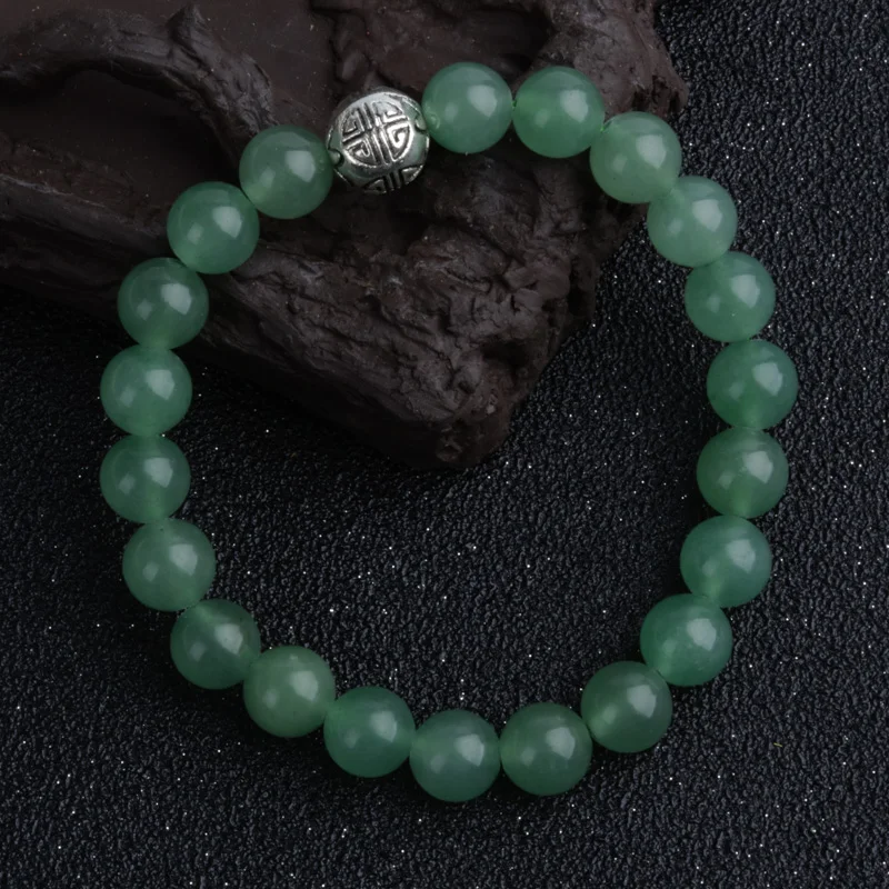 Модное Ювелирное Украшение Lan Li 8 мм зеленый плетеный браслет подходит для