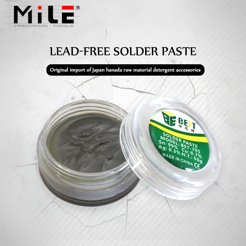 

ЛУЧШАЯ паяльная паста, 50 г, прочная свинцовая бессвинцовая серебряная паяльная паста, печатная плата BGA SMD, ремонт мобильных телефонов, сварка