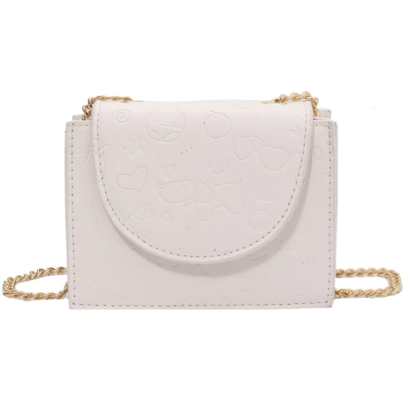

Original Brand Popular Mini Bag Female 2021 New Fashion Chain Crossbody High-end Cartoon Imprint Style Square Bag Shoulder Bag