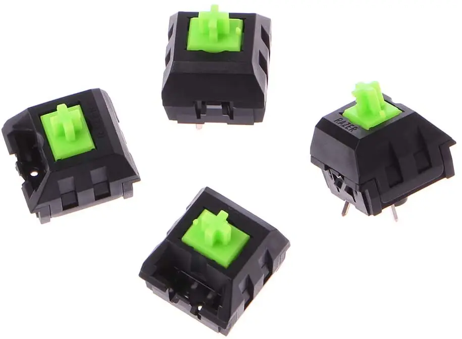 4pcs green rgb switches for razer blackwidow chroma gaming mechanical keyboard and others with 4pin led switch free global shipping