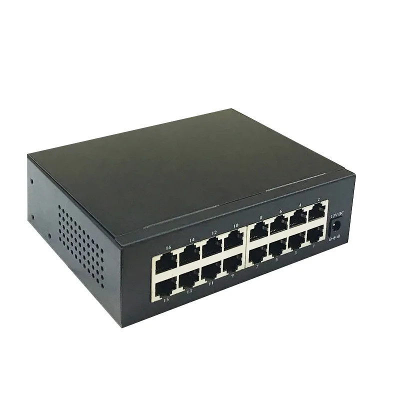 

16 Port 100/1000M Full Gigabit Network Switch Ethernet Switch Smart Access Control School Community Monitoring Internet Of Thing
