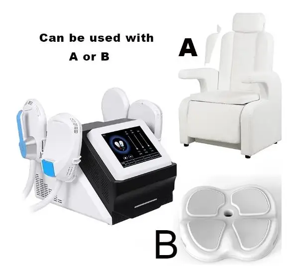 

Portable EMSLIM Body Contouring Machine Slim Beauty Muscle Stimulation abs Training HIEMT Tesla Sculptor With 4 Handles 5000W