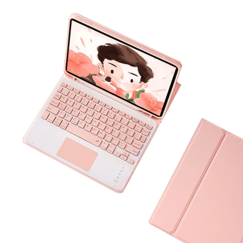 

For Pro10.5 Air3 10.2 2020 2019 Ultra Slim Smart Cover Bluetooth Touchpad Keyboard Case Retailsale