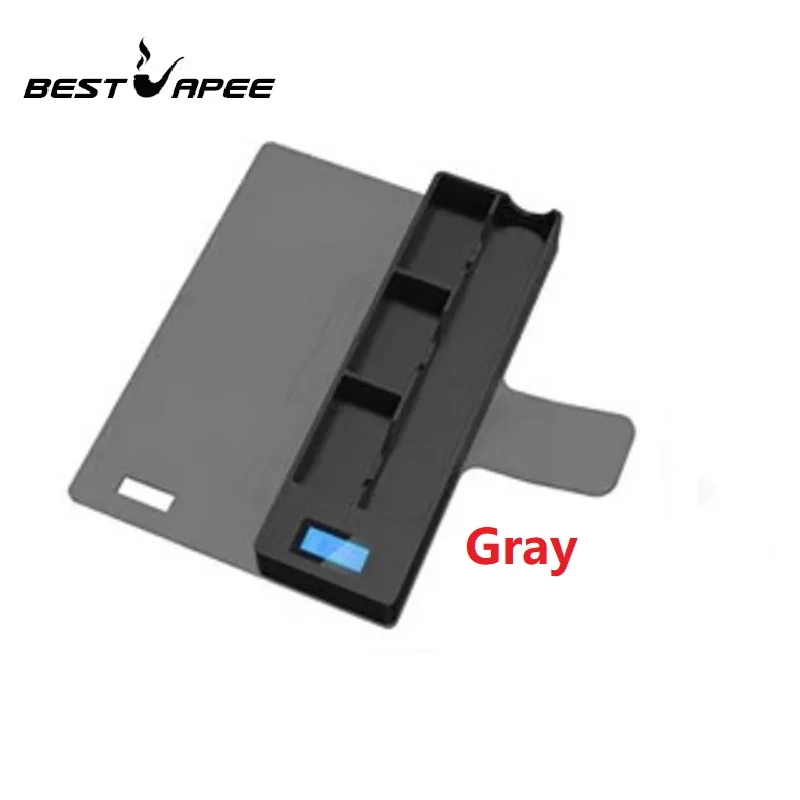 Универсальный совместимый для JUUL Зарядка для электронной сигареты fit Vape ручка комплект JUUL00 мобильная зарядка стручки футляр для хранения 1100 мАч - Цвет: gray 1200mah