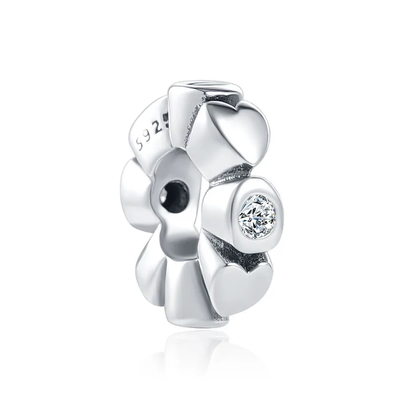 2021 New Fashion Silver 925 Openwork Hearts Spacer Charm Bead Fit Original Pandora Bracelet DIY Fine Sterling Jewelry Gift | Украшения и
